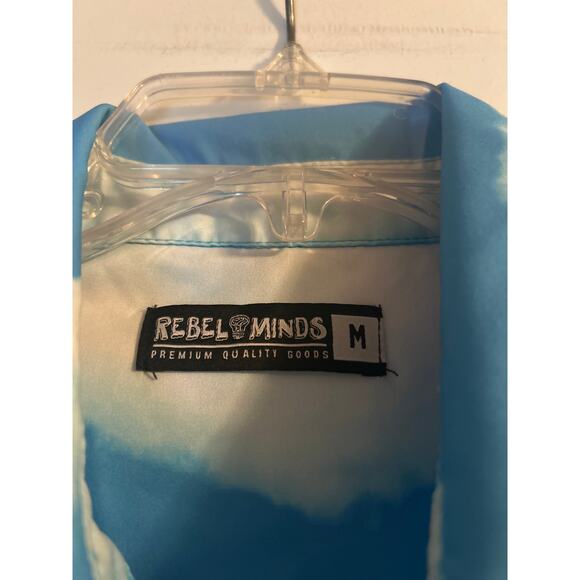 GUC Rebel Minds Short Sleeve Summer Shirt Desert Scene Button Front Size Medium - Picture 3 of 6